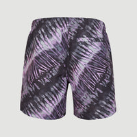 Cali Melting 16'' Badehose | Grey Tie Dye