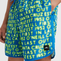 Scallop Neon 16'' Badehose | Bright Blue Neon Lights