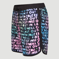 Scallop Neon 16'' Badehose | Black Neon Lights