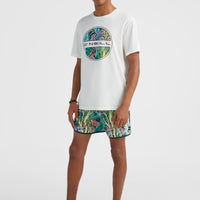 Scallop Ocean 16'' Badehose | Blue Comic Seaweed