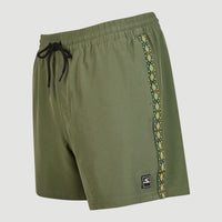 Cali Tape 15'' Badehose | Deep Lichen Green