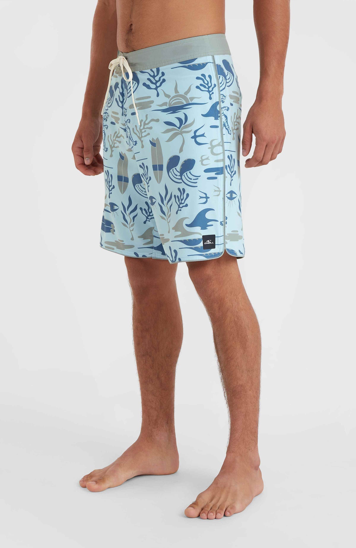 Hyperfreak Mysto Scallop 19'' Boardshorts | Blue Sky Mysto Scallop