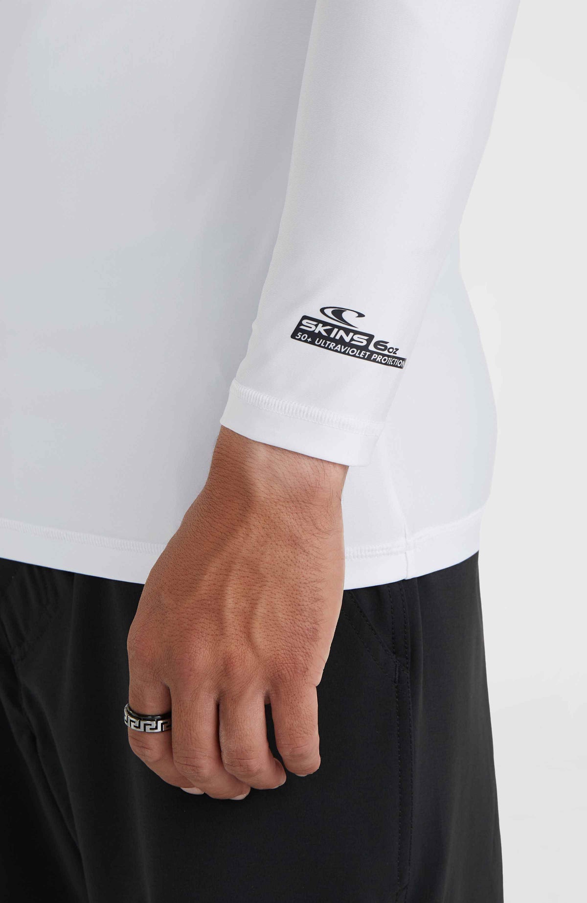 Essentials Longsleeve-Schwimmshirt | Snow White