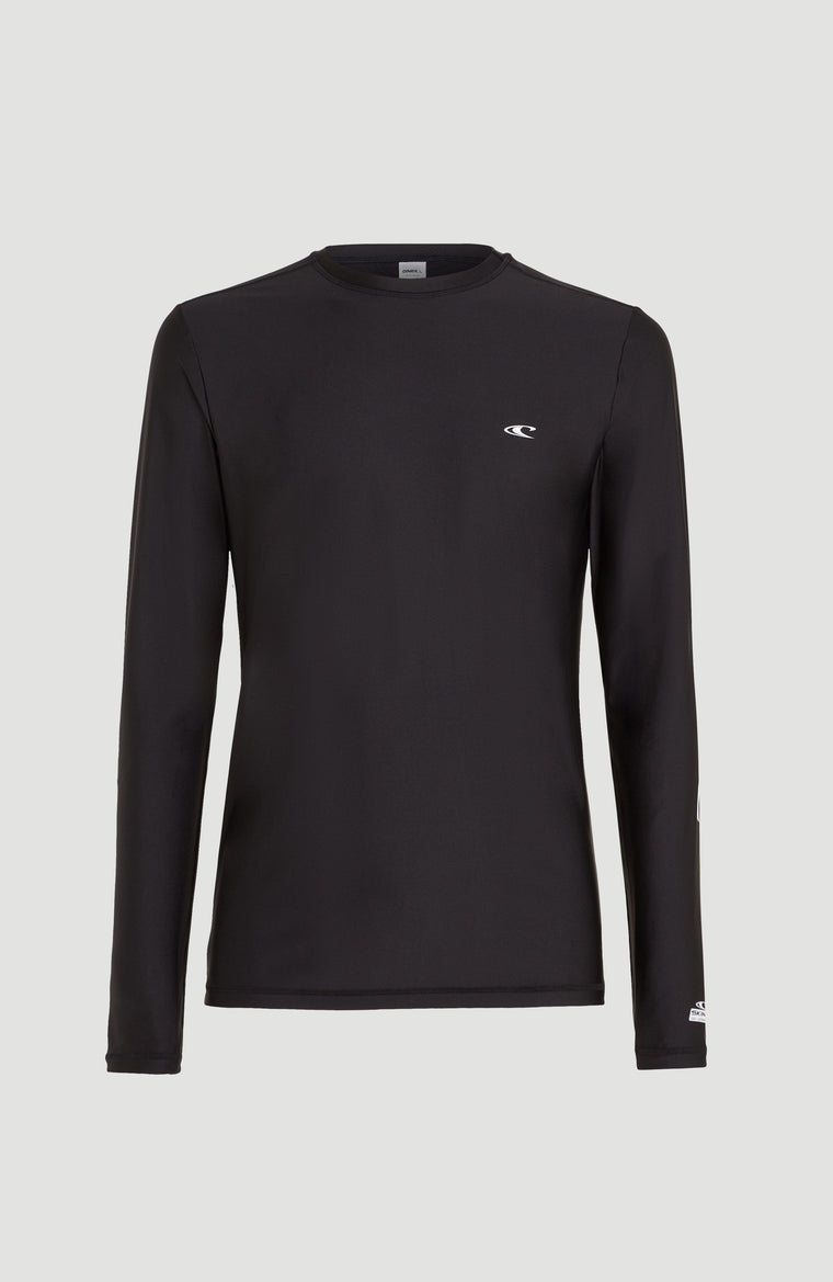 Essentials Longsleeve-Schwimmshirt | Black Out