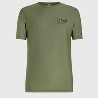 Essentials Cali Shortsleeve-Schwimmshirt | Deep Lichen Green