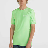 Essentials Cali Shortsleeve-Schwimmshirt | Neon Green