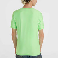 Essentials Cali Shortsleeve-Schwimmshirt | Neon Green