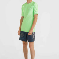 Essentials Cali Shortsleeve-Schwimmshirt | Neon Green