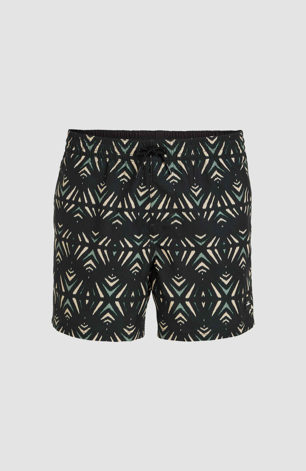 Mix and Match Cali Print 15'' Badehose | Black Fade IKAT