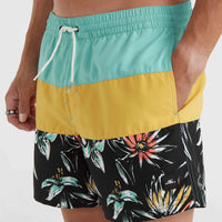 Mix and Match Cali Block 15'' Badehose | Golden Haze