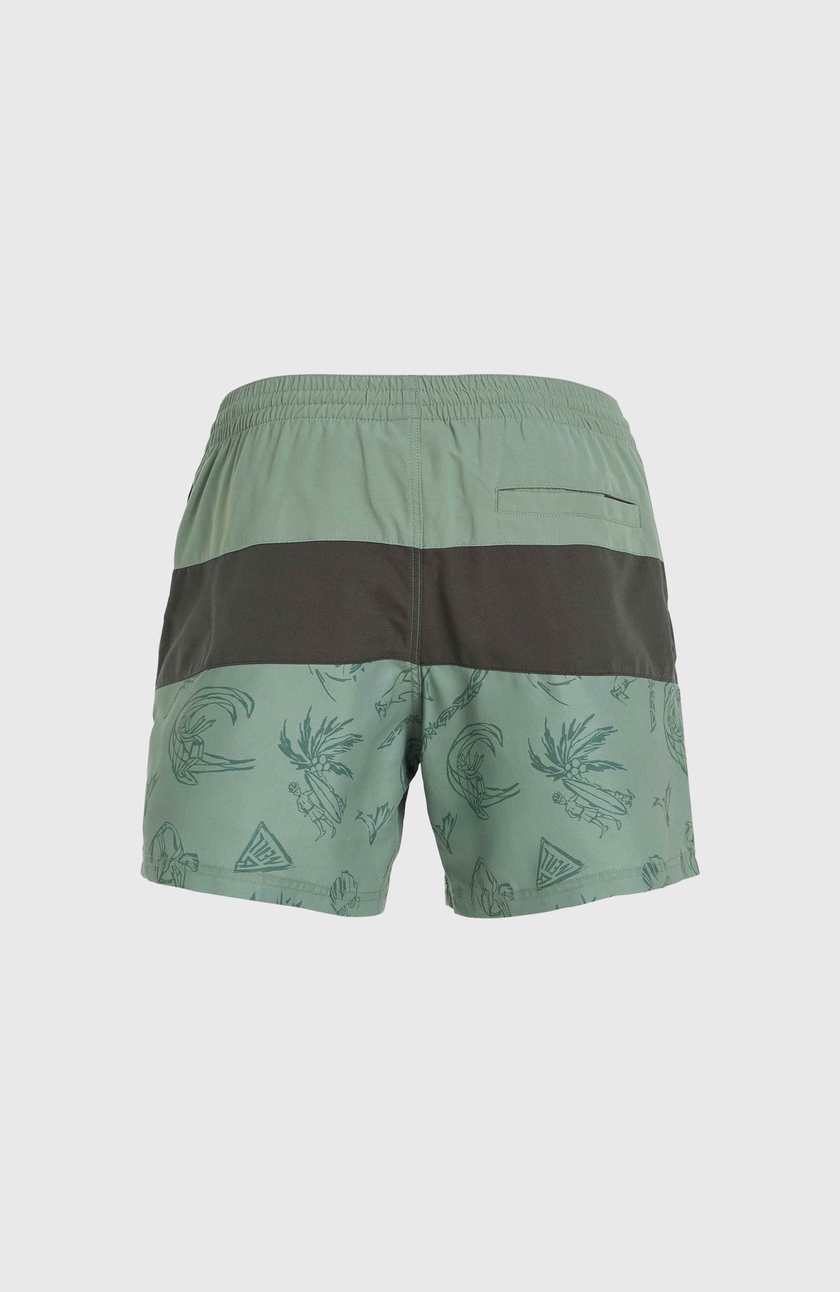 Mix and Match Cali Block 15'' Badehose | Green Vintage Surfer
