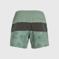 Mix and Match Cali Block 15'' Badehose | Green Vintage Surfer