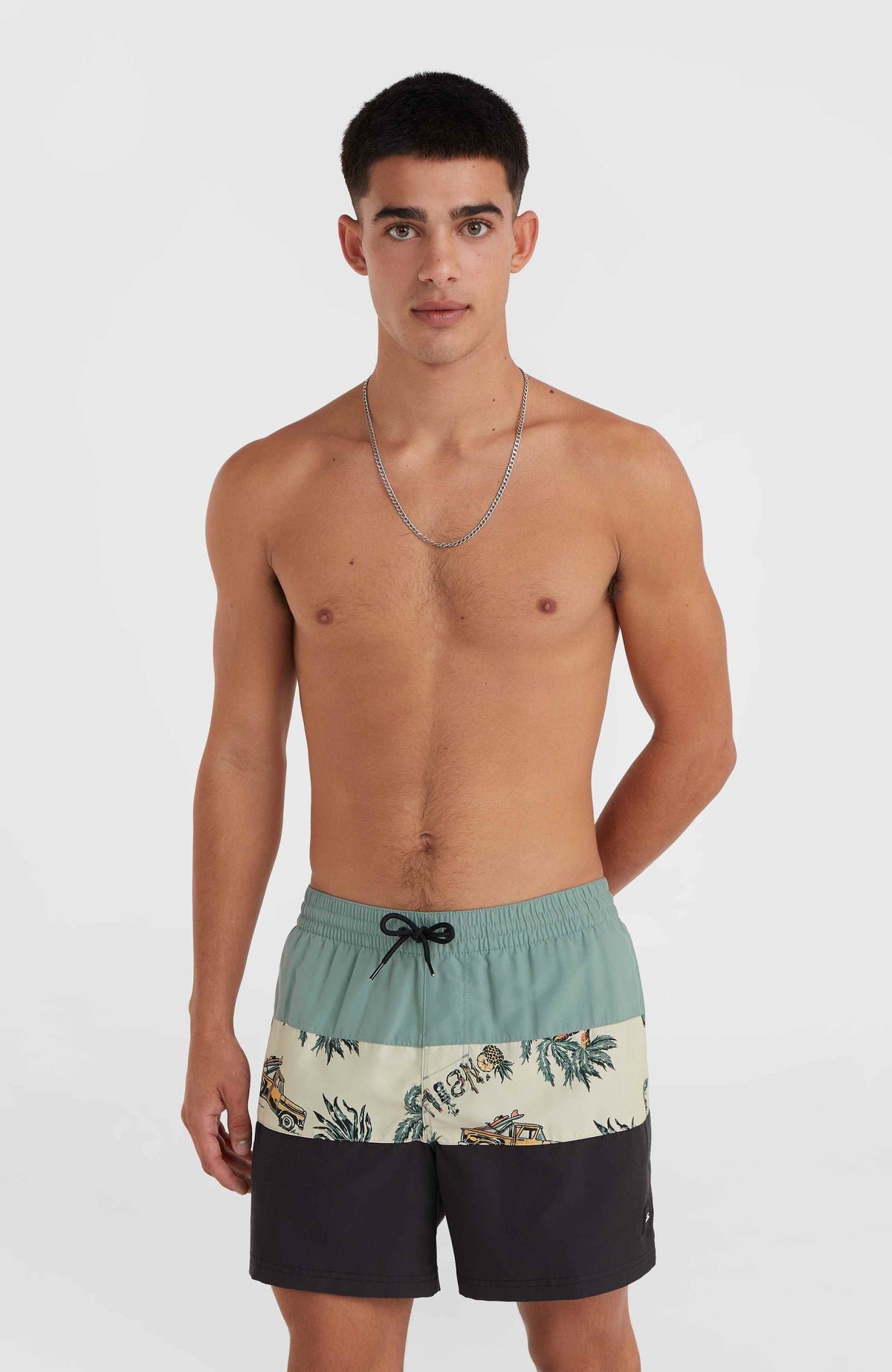 Mix and Match Cali Block 15'' Badehose | Beige Venice Beach