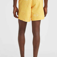 Mix and Match Cali 16'' Badehose | Yellow Tonal Tropicana