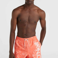 Mix and Match Cali 16'' Badehose | Living Coral Tonal Tropicana