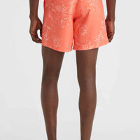 Mix and Match Cali 16'' Badehose | Living Coral Tonal Tropicana