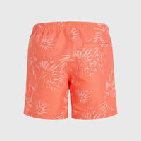 Mix and Match Cali 16'' Badehose | Living Coral Tonal Tropicana