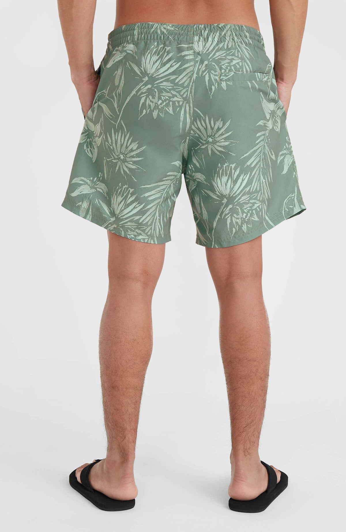 Mix and Match Cali 16'' Badehose | Green Tonal Tropicana