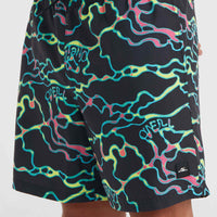 Jack O'Neill Cali Crazy 16'' Badehose | Black Ocean View