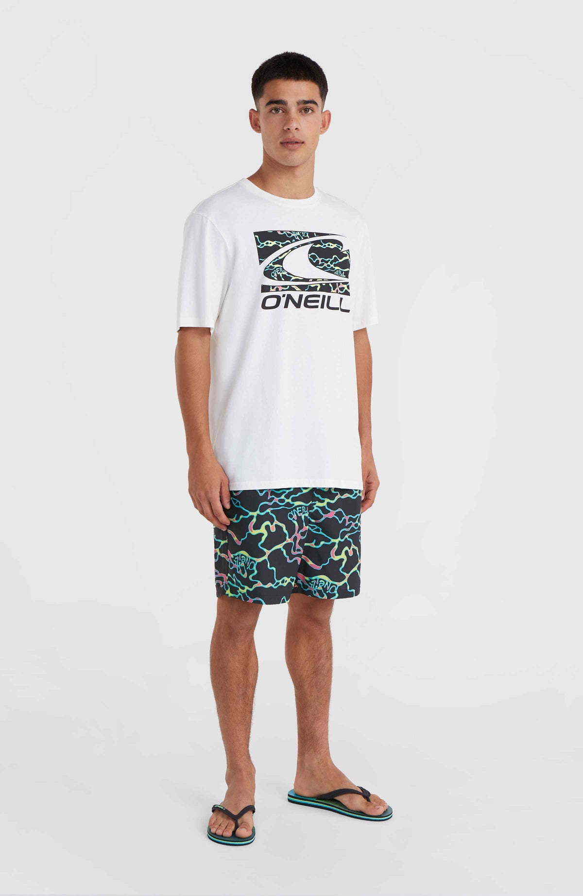 Jack O'Neill Cali Crazy 16'' Badehose | Black Ocean View