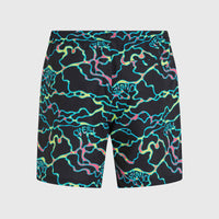 Jack O'Neill Cali Crazy 16'' Badehose | Black Ocean View