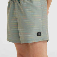 Jack O'Neill Cali First 15'' Badehose | Green First Name Stripe