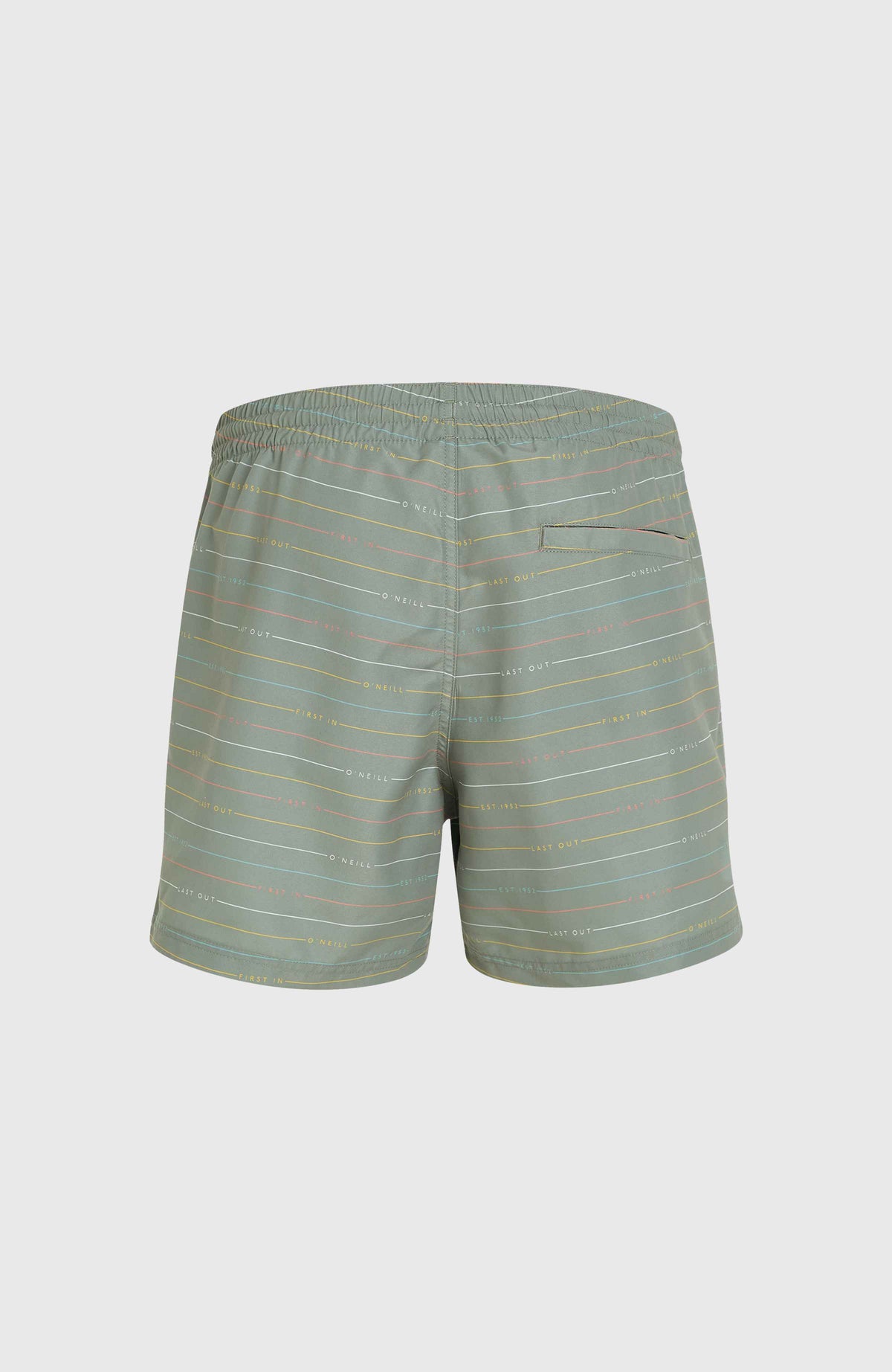Jack O'Neill Cali First 15'' Badehose | Green First Name Stripe
