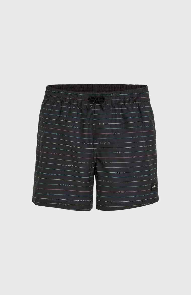 Jack O'Neill Cali First 15'' Badehose | Black First Name Stripe