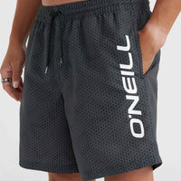 Cali 16'' Badehose | Black IC Things Dark