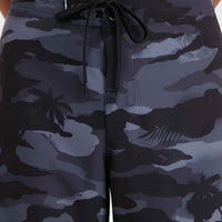 Hyperfreak Heat Camo 19'' Boardshorts | Black Heat Camo