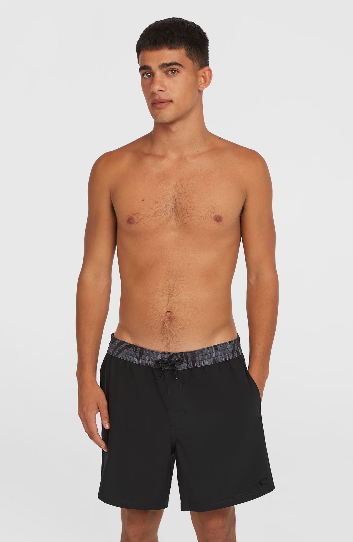 Pocket Print 16'' Badehose | Black Out