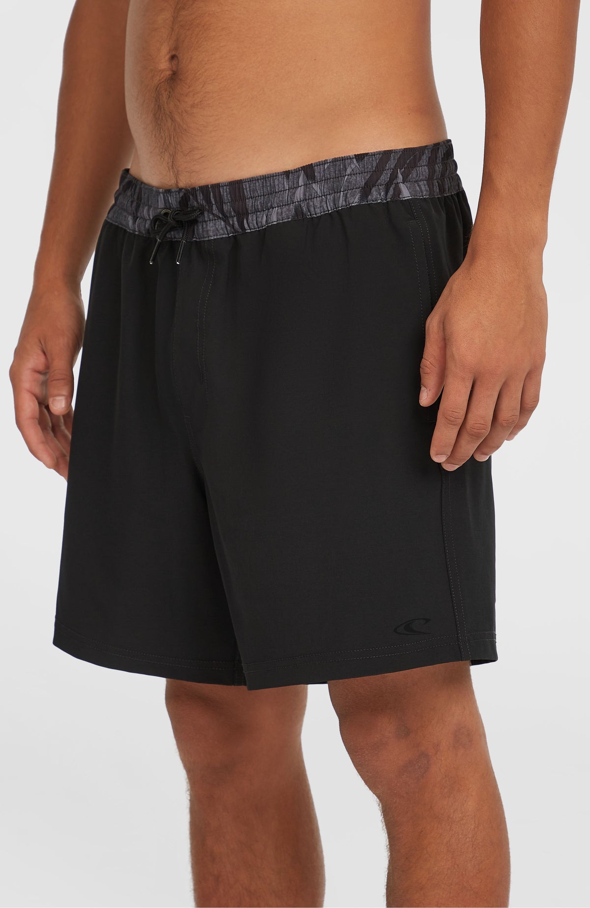 Pocket Print 16'' Badehose | Black Out