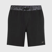 Pocket Print 16'' Badehose | Black Out