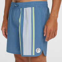 O'Riginals Scallop 16'' Badehose | Blue Originals Longboard Stripe