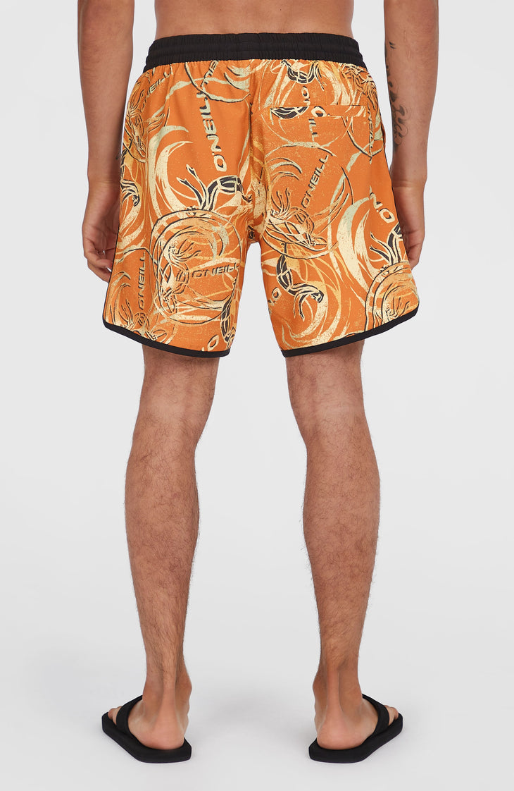 O'Riginals Scallop 16'' Badehose | Orange Originals