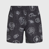 Cali Print 15'' Badehose | Black Mystical