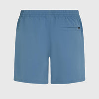 Cali Block 15'' Badehose | Blue Dipped Leaves