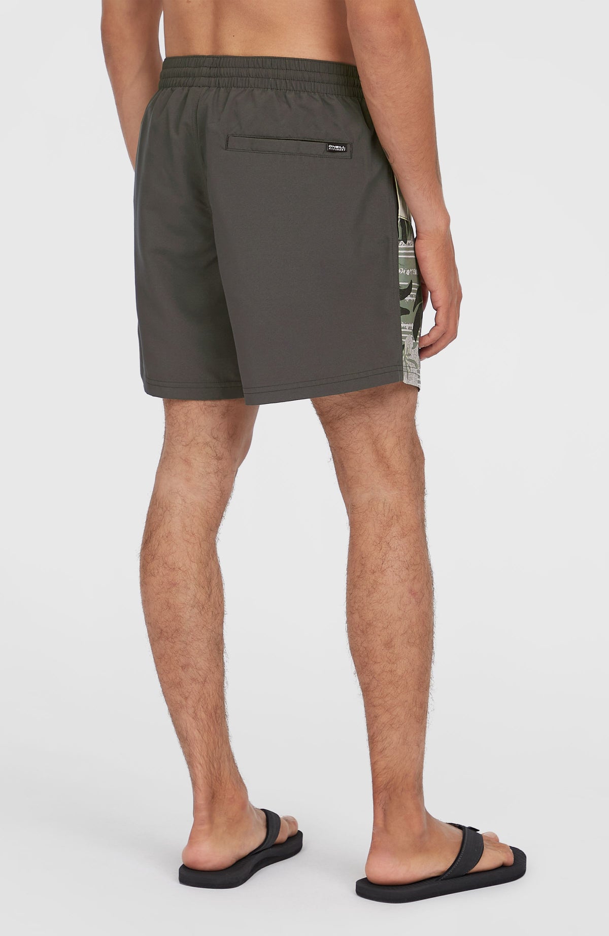 Cali Block 15'' Badehose | Green Dusty Flower
