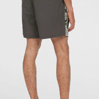 Cali Block 15'' Badehose | Green Dusty Flower