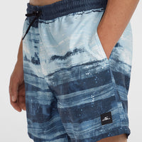 Cali Gradient 15'' Badehose | Blue Melted Texture
