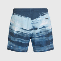 Cali Gradient 15'' Badehose | Blue Melted Texture