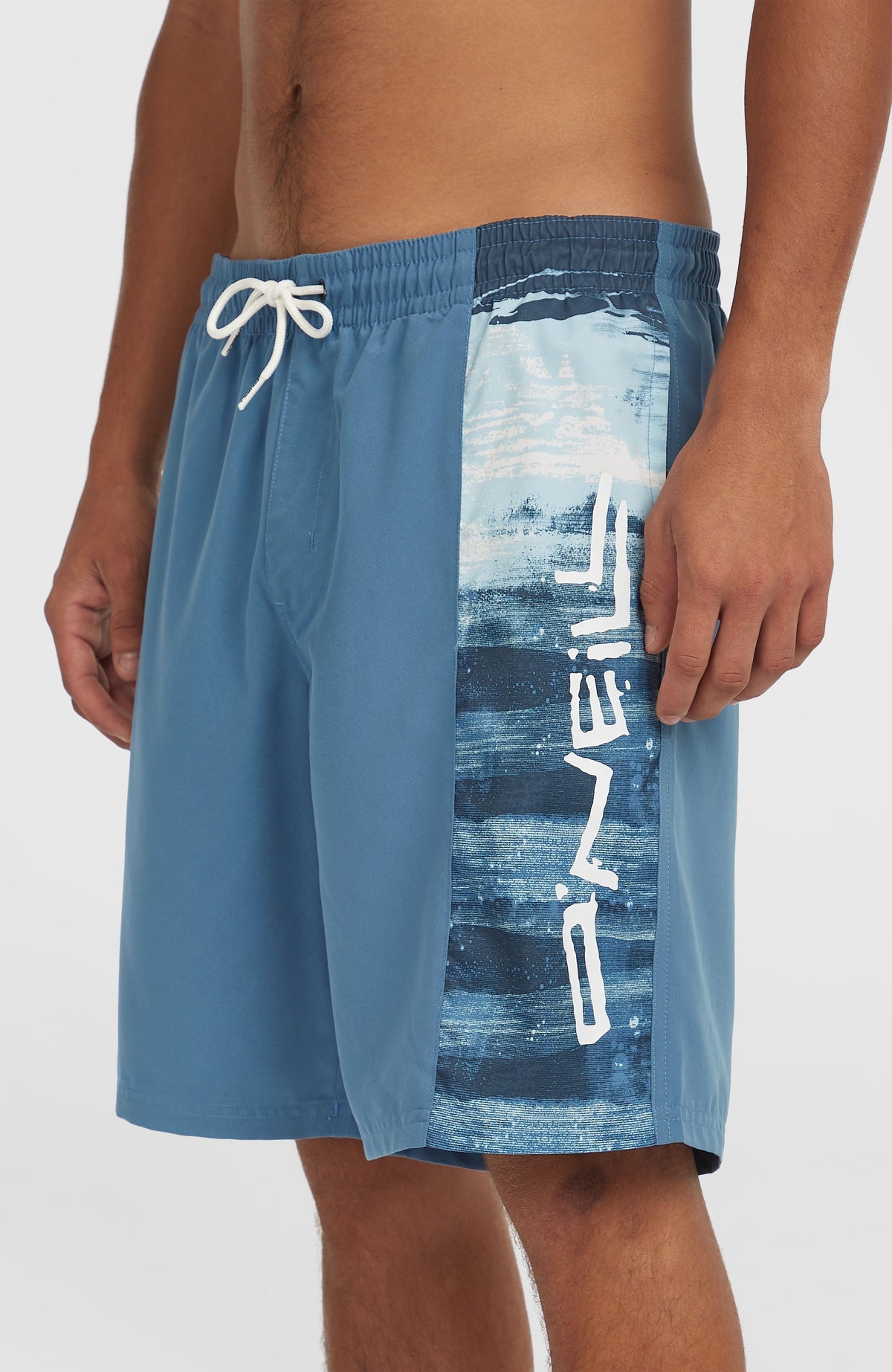Retro 19'' Badehose | Blue Melted Texture
