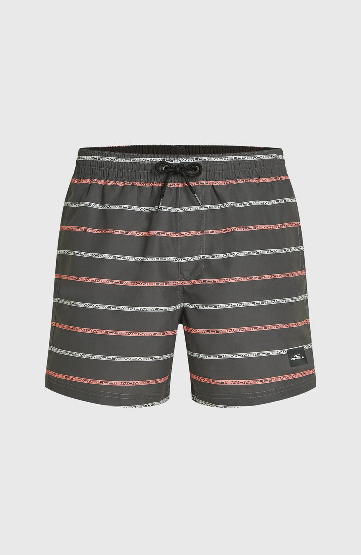 Cali First 15'' Badehose | Grey O'Neill Stripe