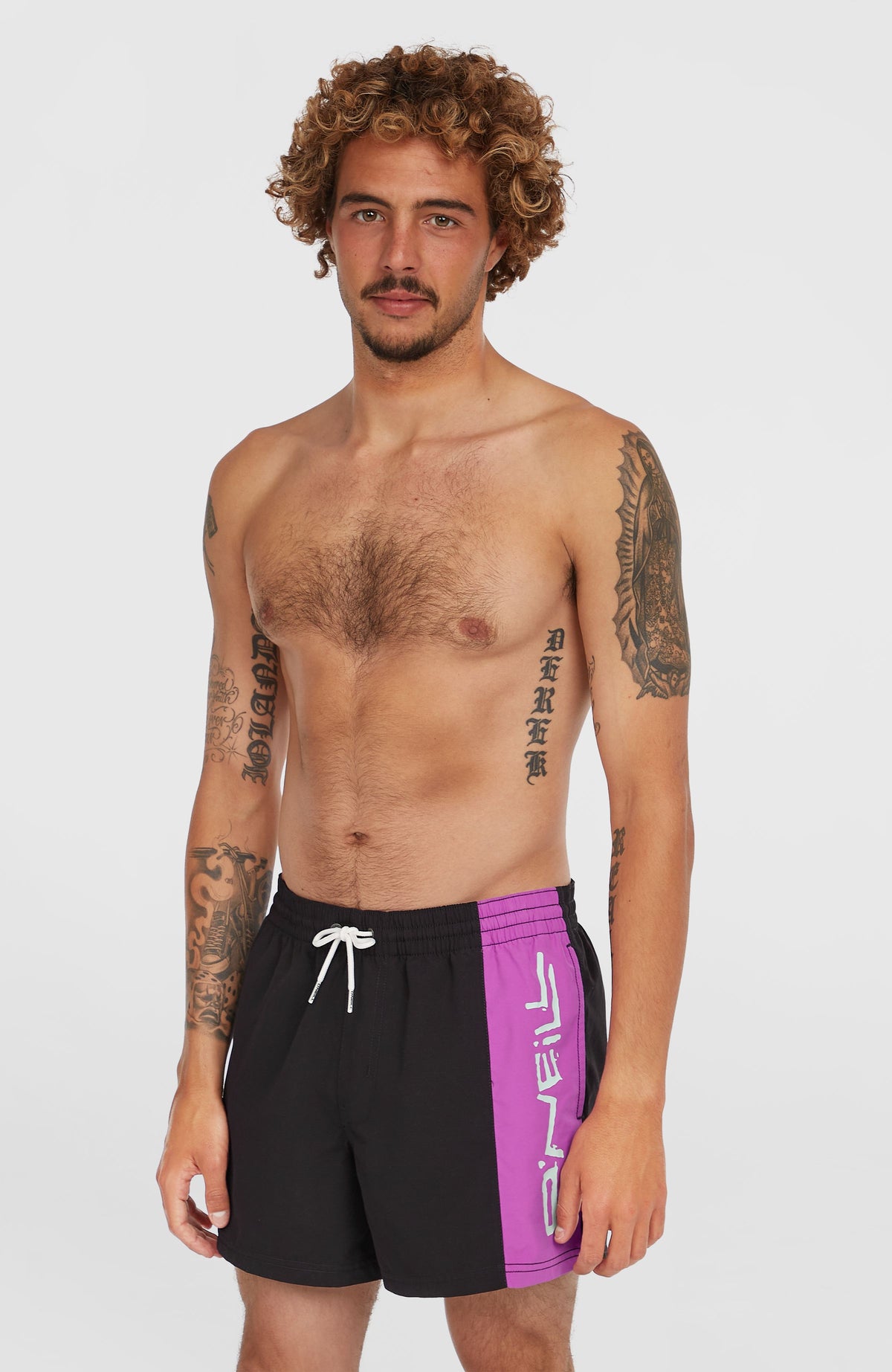 Retro 14'' Badehose | Digitalis Colour Block