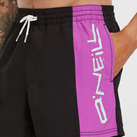 Retro 14'' Badehose | Digitalis Colour Block