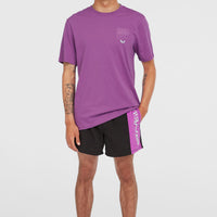 Retro 14'' Badehose | Digitalis Colour Block