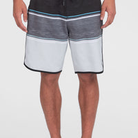 Lennox Scallop 19'' Boardshorts | Black Out Colour Block