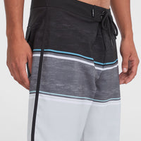 Lennox Scallop 19'' Boardshorts | Black Out Colour Block