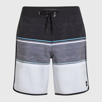 Lennox Scallop 19'' Boardshorts | Black Out Colour Block