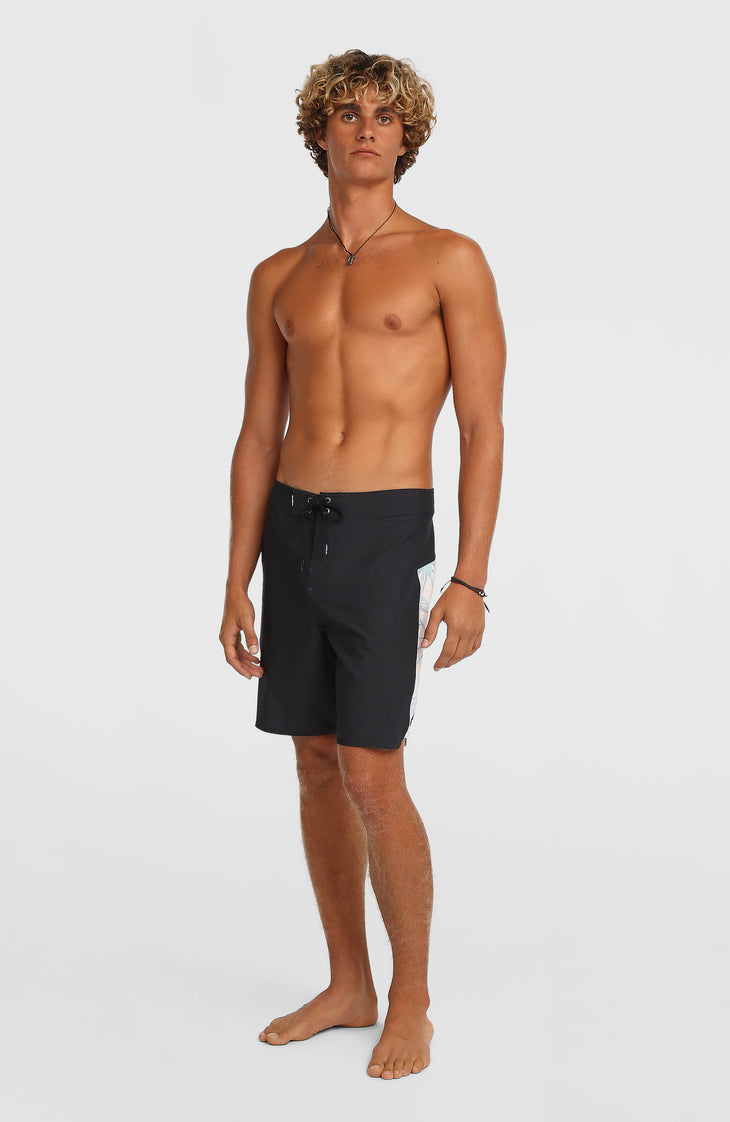 Hyperfreak Tech Panel 18'' Boardshorts | Black Tech Panel